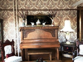 The piano has a history connected with the house.
